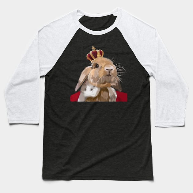 Funny rabbit Baseball T-Shirt by MullievaArt